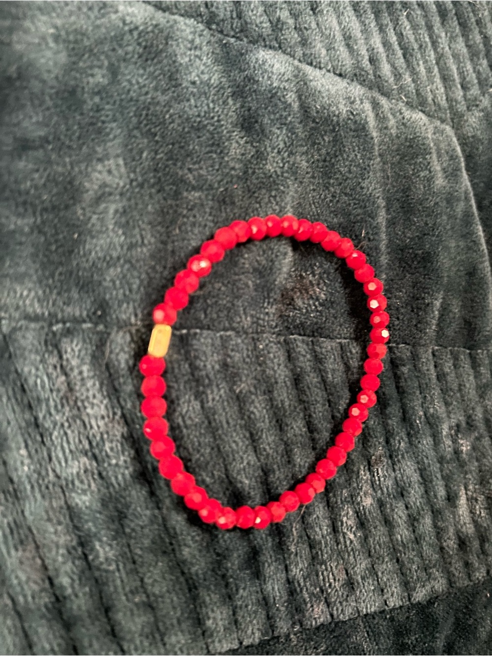 Inspiration Co Gorgeous, Red Faceted Bead Bracelet - Women Jewelry - NWOT!